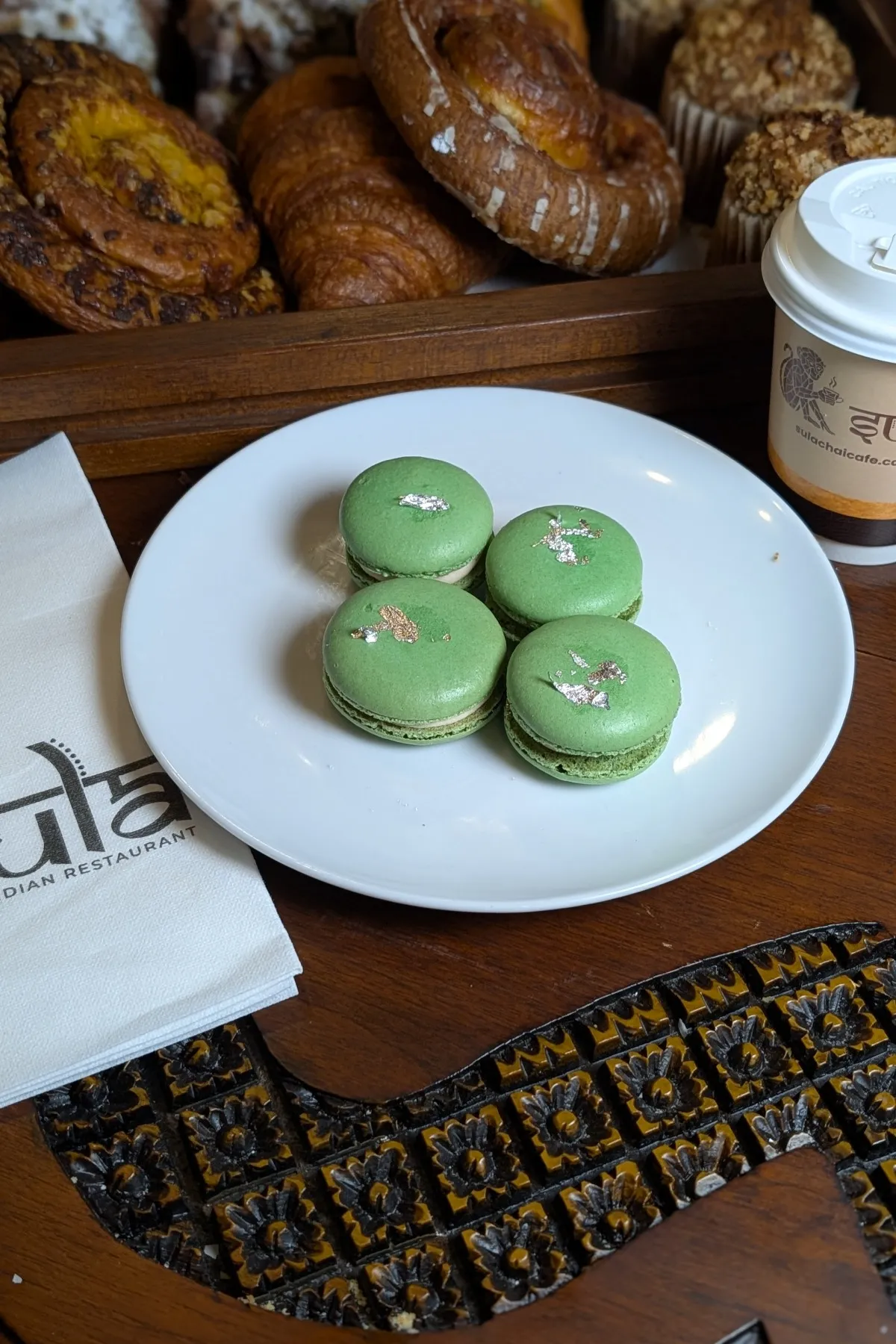 Pistachio Malai Macaroons
